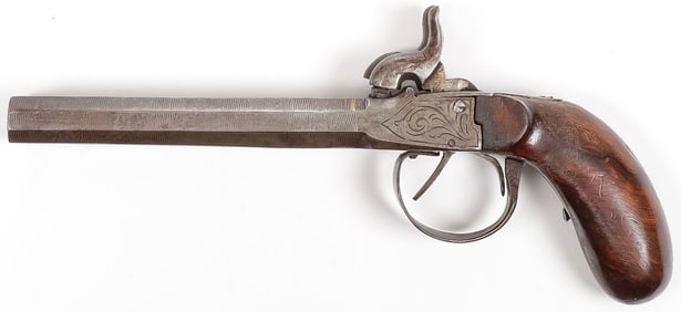 GERMAN DOUBLE BARREL PERCUSSION PISTOL