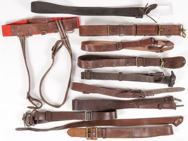 10 U.S. & BRITISH BELTS & SLINGS C.1890-1920