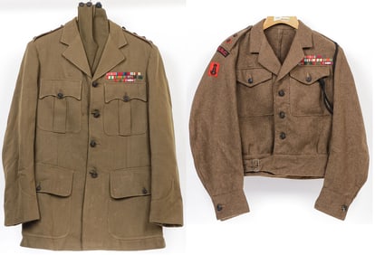 BRITISH WWII LT. COL.SERVICE UNIFORM AND BATTLE