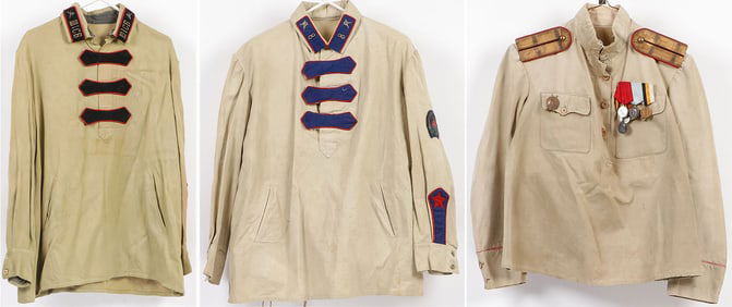 THREE RUSSIAN FIELD TUNICS C. 1915-1925