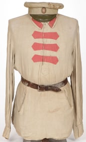 RUSSIAN SUMMER TUNIC AND VISOR CAP C. 1909-1922