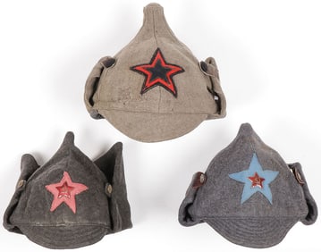 THREE EARLY RUSSIAN BUDENOVKI, C. 1919-1940