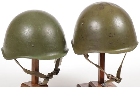 2 GOOD RUSSIAN WWII HELMETS