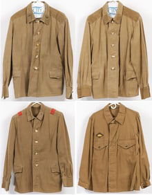 FOUR RUSSIAN SOVIET FIELD TUNICS