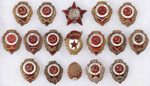 17 SOVIET PROFICIENCY/EXCELLENCE BADGES