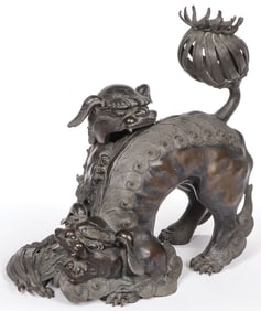 JAPANESE BRONZE FIGURAL CENSER