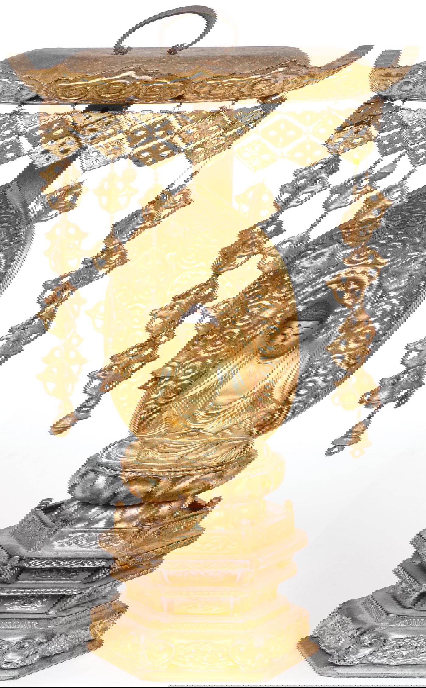 JAPANESE CARVED GILT BUDDHA, EDO