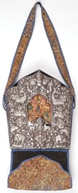 LARGE TIBETAN GAU SHRINE, 19TH/20TH C