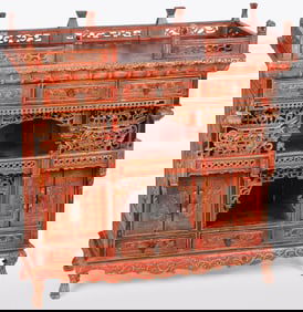 ORNATE CHINESE CARVED SHRINE