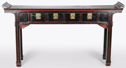 LARGE CHINESE CARVED ALTAR TABLE