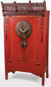 CHINESE LACQUERED WEDDING CABINET