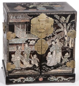 CHINESE LACQUER SEAL CHEST, QING