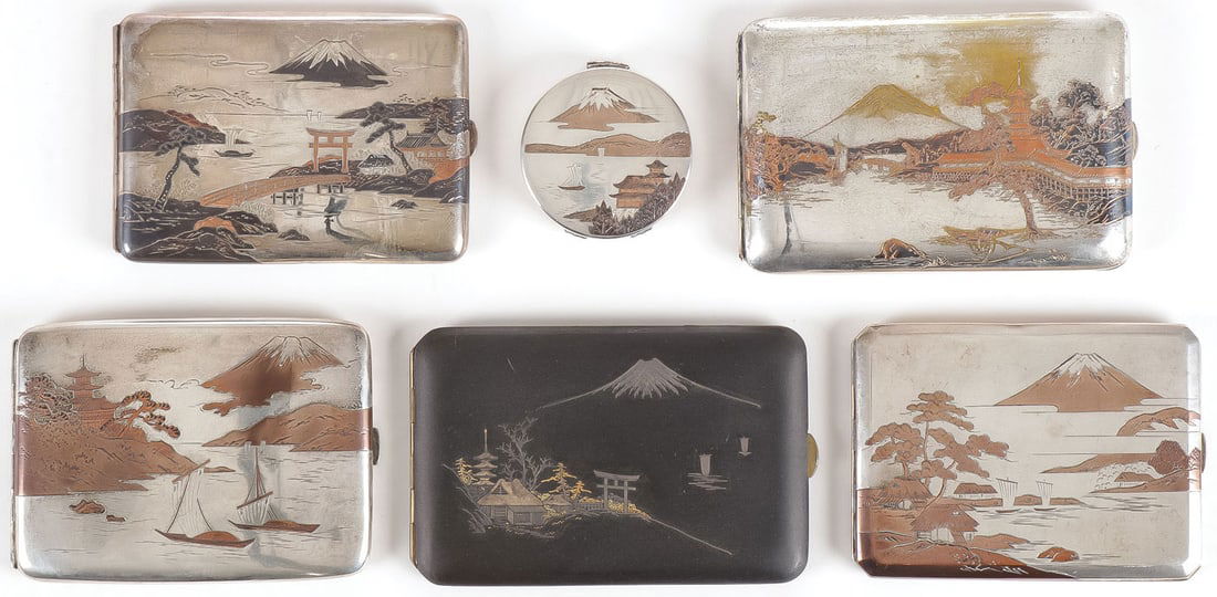 JAPANESE MIXED METAL CIGARETTE CASES (1 of 4)