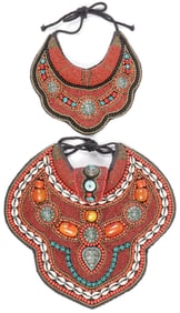 PR OF TIBETAN BIB NECKLACES