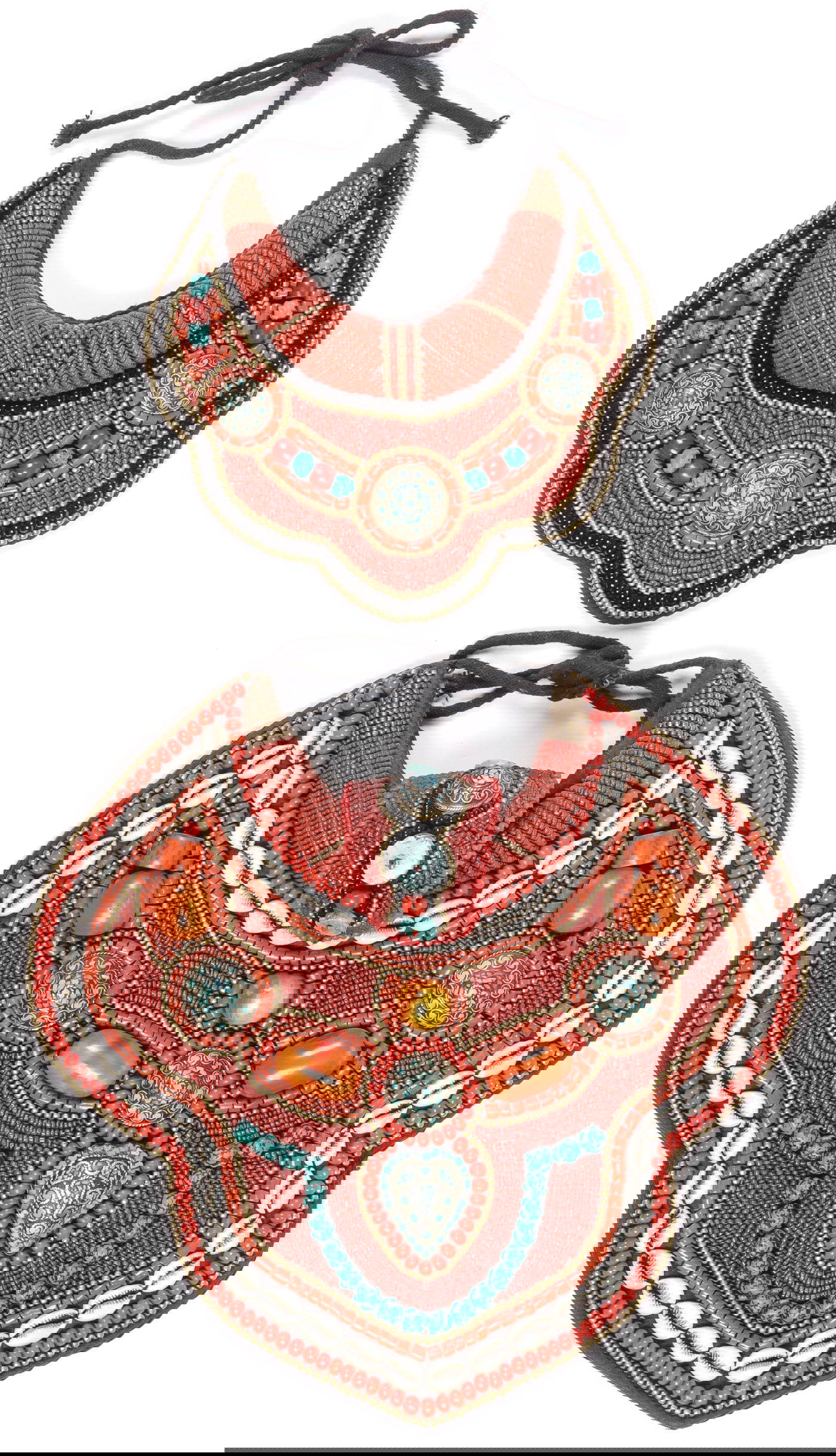 PR OF TIBETAN BIB NECKLACES