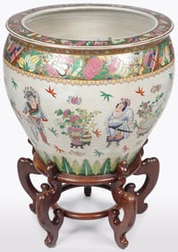 CHINESE FAMILLE ROSE FISHBOWL