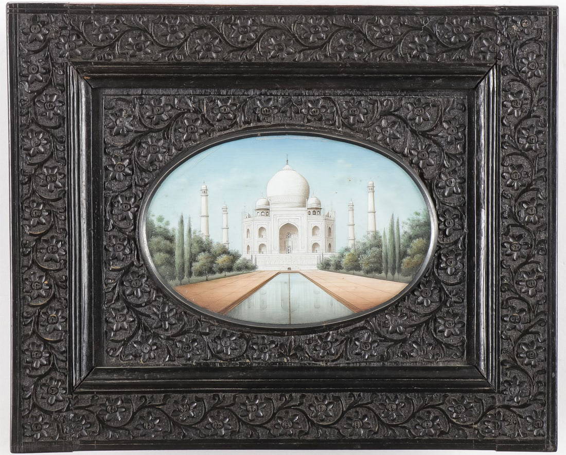 FINE INDIAN TAJ MAHAL MINIATURE PAINTING