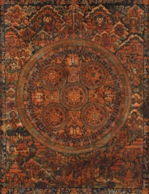 TIBETAN MANDALA THANGKA