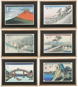 SIX JAPANESE WOODBLOCK PRINTS