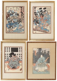 FOUR JAPANESE WOODBLOCK PRINTS
