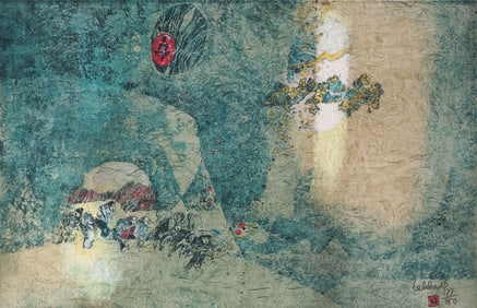 SIGNED VIETNAMESE HOI LEBADANG PRINT