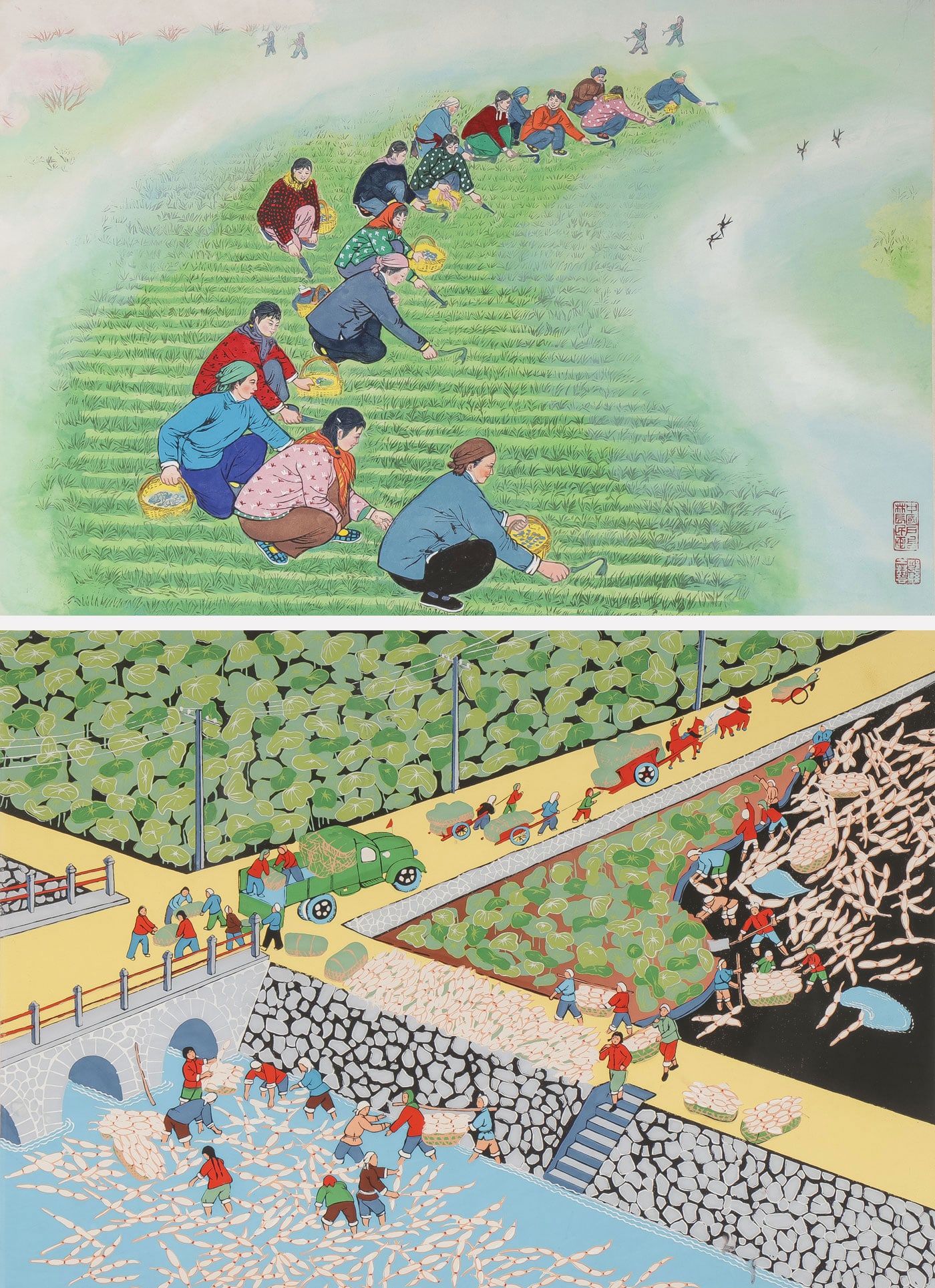 PR OF CHINESE CULTURAL REVOLUTION PAINTINGS (1 of 6)
