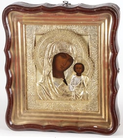 RUSSIAN ICON OF THE KAZANSKAYA, SEMYON GALKIN