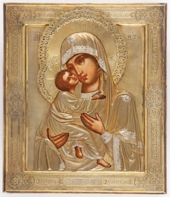 A FINE RUSSIAN ICON, MOSCOW, 1889