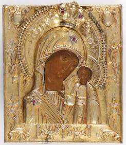 RUSSIAN ICON OF THE KAZAN, MOSCOW, 1781