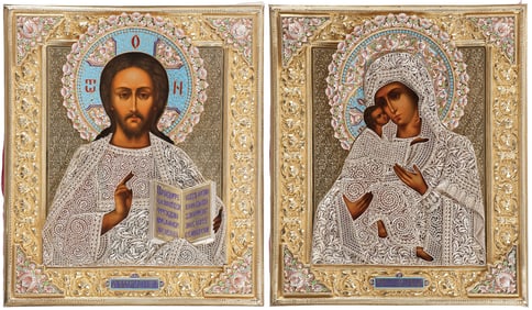 EXCEPTIONAL PR RUSSIAN WEDDING ICONS, MOSCOW