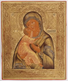 VERY FINE RUSSIAN ICON, WORKSHOP OF GURYANOV