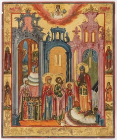 A VERY FINE RUSSIAN ICON, C. 1800