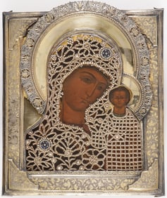 RUSSIAN ICON OF THE KAZAN MOTHER OF GOD