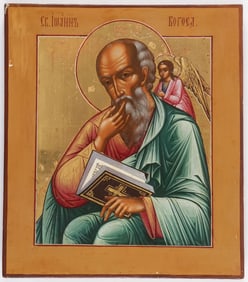 FINE RUSSIAN DOUBLE-SIDED ICON, PALEKH, C. 1890