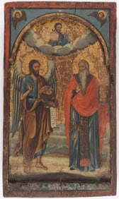 A LARGE GREEK ICON, 18TH CENTURY