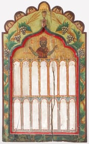A LARGE GREEK DIDACTIC ICON, 18TH C