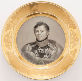 IMPORTANT IMPERIAL RUSSIAN PORCELAIN MILITARY