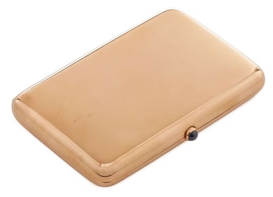 14K GOLD CIGARETTE CASE, TILLANDER, C. 1900