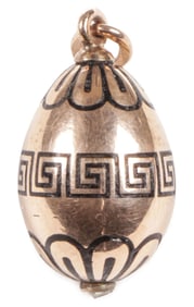 FABERGÉ GOLD, DIAMOND & ENAMEL PENDANT EGG