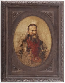 RARE RUSSIAN TIN LITHOGRAPH JOHN OF KRONSTADT
