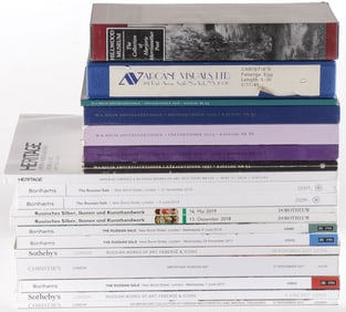 GROUP OF RUSSIAN AUCTION CATALOGUES, 1997-2024