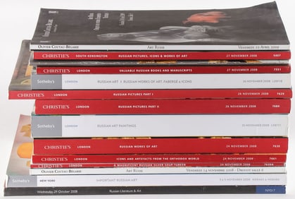 GROUP OF RUSSIAN AUCTION CATALOGUES, 2008-2009