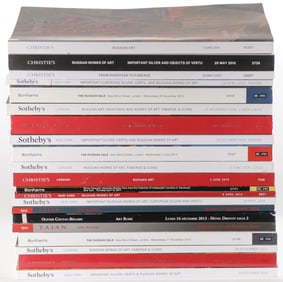 GROUP OF RUSSIAN AUCTION CATALOGUES, 2013-2015