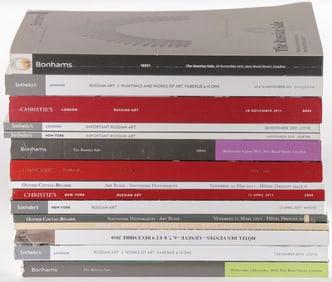 GROUP OF RUSSIAN AUCTION CATALOGUES, 2010-2011