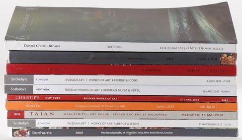 GROUP OF RUSSIAN AUCTION CATALOGUES, 2012-2013