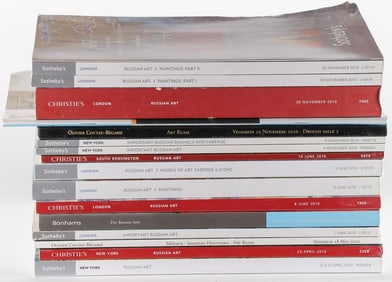 GROUP OF RUSSIAN AUCTION CATALOGUES, 2010