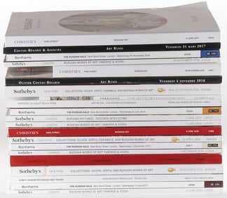 GROUP OF RUSSIAN AUCTION CATALOGUES, 2015-2017