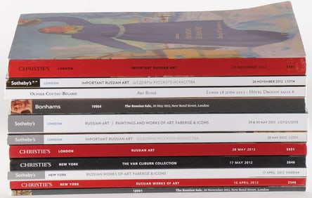 GROUP OF RUSSIAN AUCTION CATALOGUES, 2011-2012