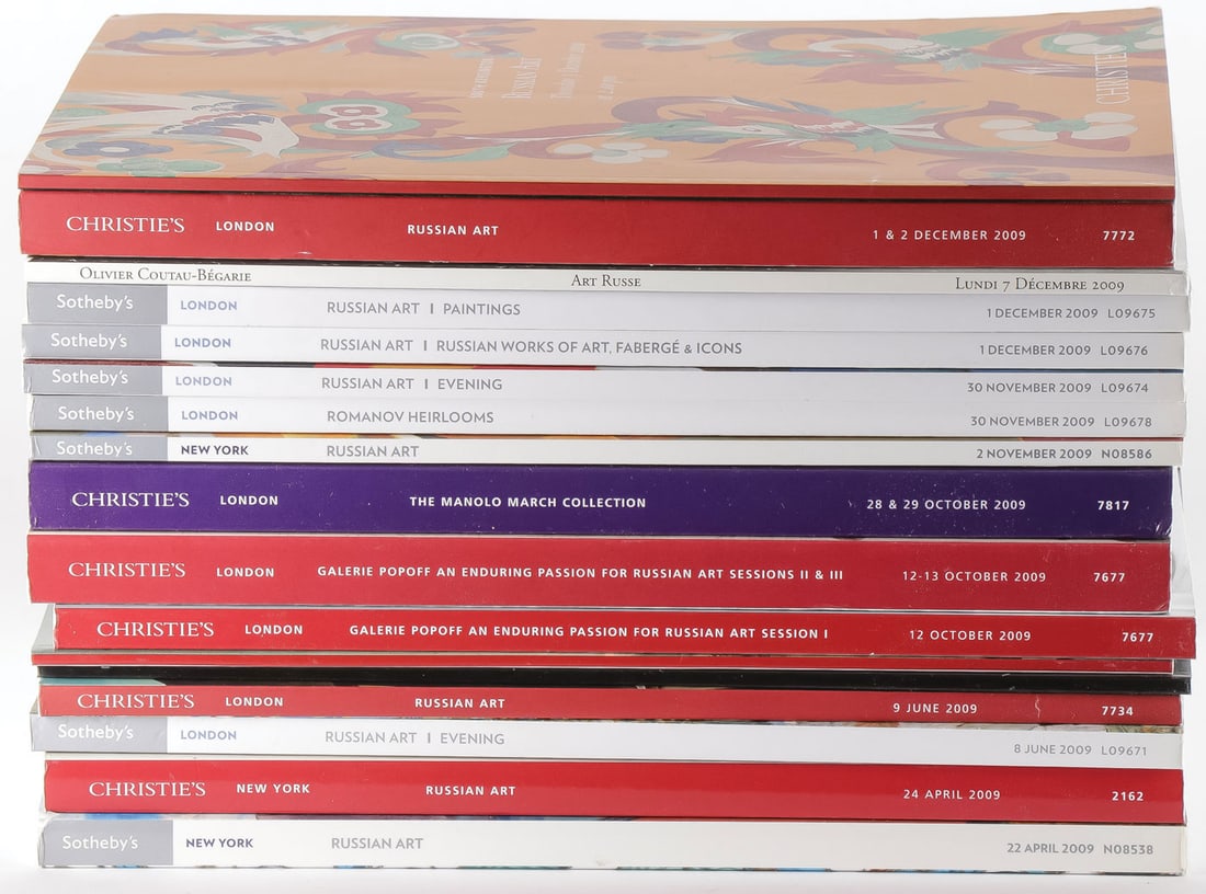 GROUP OF RUSSIAN AUCTION CATALOGUES, 2009 (1 of 1)