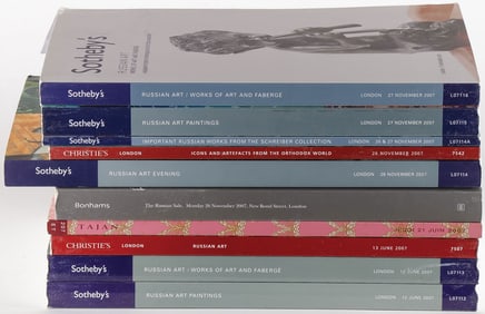 GROUP OF RUSSIAN AUCTION CATALOGUES, 2007